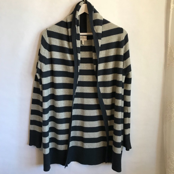 Joie Sweaters - JOIE Cashmere Long Cardigan Striped